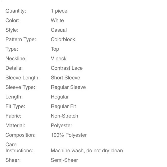 SHEIN WOMENS V-NECK TOP SIZE XL - Picture 5 of 5